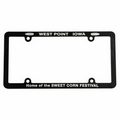 Screened Full View License Plate Frame w/ 4 Holes